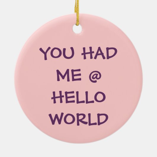 Computer Geek Valentijn: Programmeertalige liefde Keramisch Ornament (Achterkant)