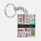 Computer Geeks Humor Input Pattern Sleutelhanger (Voorkant Links)