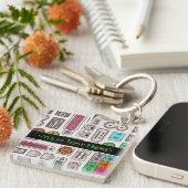 Computer Geeks Humor Input Pattern Sleutelhanger (Voorkant Rechts)