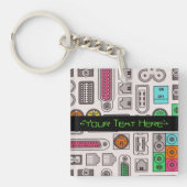 Computer Geeks Humor Input Pattern Sleutelhanger (Voorkant)