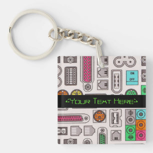 Computer Geeks Humor Input Pattern Sleutelhanger