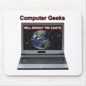 computer geeks zal de aarde erven muismat (Voorkant)