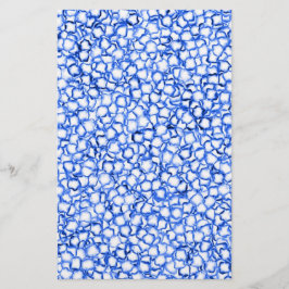 Computer-Generated Blue Petals Briefpapier
