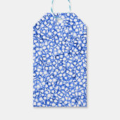 Computer-Generated Blue Petals Cadeaulabel (Voorkant)