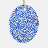 Computer-Generated Blue Petals Keramisch Ornament (Rechts)