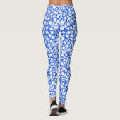 Computer-Generated Blue Petals Leggings (Achterkant)