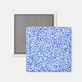 Computer-Generated Blue Petals Magneet (Voorkant / Achterkant)
