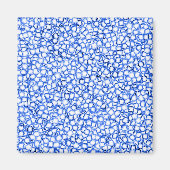 Computer-Generated Blue Petals Magneet (Voorkant)