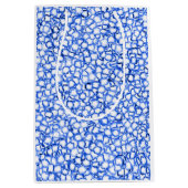 Computer-Generated Blue Petals Medium Cadeauzakje (Voorkant)