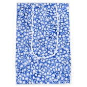 Computer-Generated Blue Petals Medium Cadeauzakje (Achterkant)