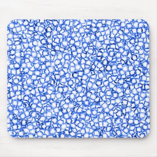 Computer-Generated Blue Petals Muismat (Voorkant)