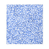Computer-Generated Blue Petals Notitieblok (Voorkant)