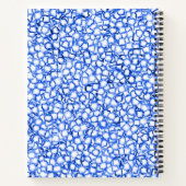 Computer-Generated Blue Petals Notitieboek (Achterkant)