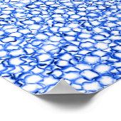 Computer-Generated Blue Petals Poster (Hoek)