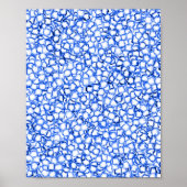 Computer-Generated Blue Petals Poster (Voorkant)