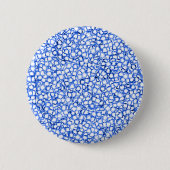 Computer-Generated Blue Petals Ronde Button 5,7 Cm (Voorkant)