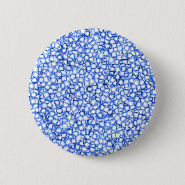 Computer-Generated Blue Petals Ronde Button 5,7 Cm