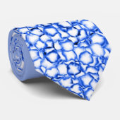 Computer-Generated Blue Petals Stropdas (Opgerold)