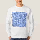 Computer-Generated Blue Petals T-shirt (Voorkant)