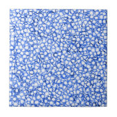 Computer-Generated Blue Petals Tegeltje (Voorkant)