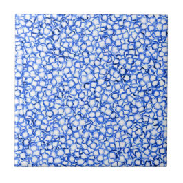 Computer-Generated Blue Petals Tegeltje