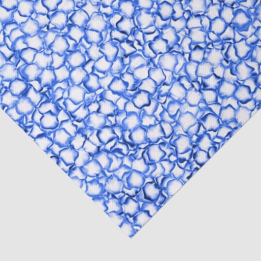 Computer-Generated Blue Petals Tissuepapier (Detail)