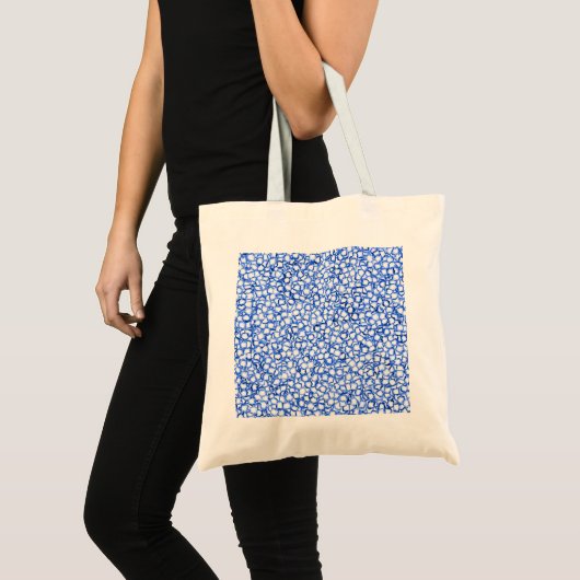 Computer-Generated Blue Petals Tote Bag (Voorkant (product))