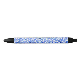 Computer-Generated Blue Petals Zwarte Inkt Pen