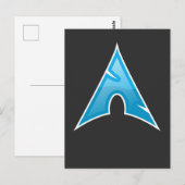 Computer Genius Arch Logo Gift Linux Love Symbol Briefkaart (Voorkant / Achterkant)