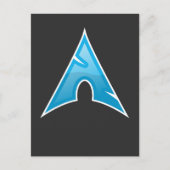 Computer Genius Arch Logo Gift Linux Love Symbol Briefkaart (Voorkant)