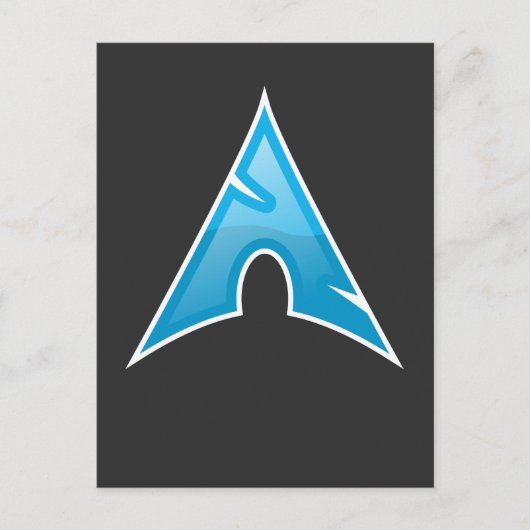 Computer Genius Arch Logo Gift Linux Love Symbol Briefkaart (Voorkant)