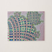 Computer geproduceerde handcraft gestalte gegeven legpuzzel (Horizontaal)