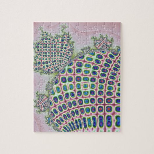 Computer geproduceerde handcraft gestalte gegeven legpuzzel (Verticaal)