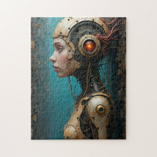 Computer Girl Mechanical Body Legpuzzel