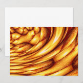 Computer Golden Abstracte uitnodigingen (Voorkant / Achterkant)