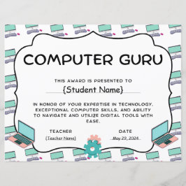 Computer Guru Student Recognition Award
