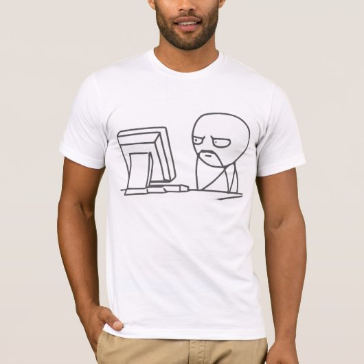 Computer Guy Meme - 2-zijdig AA T-Shirt (Voorkant)