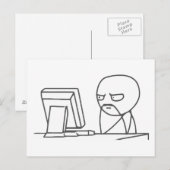 Computer Guy Meme ‏ - Briefkaart (Voorkant / Achterkant)