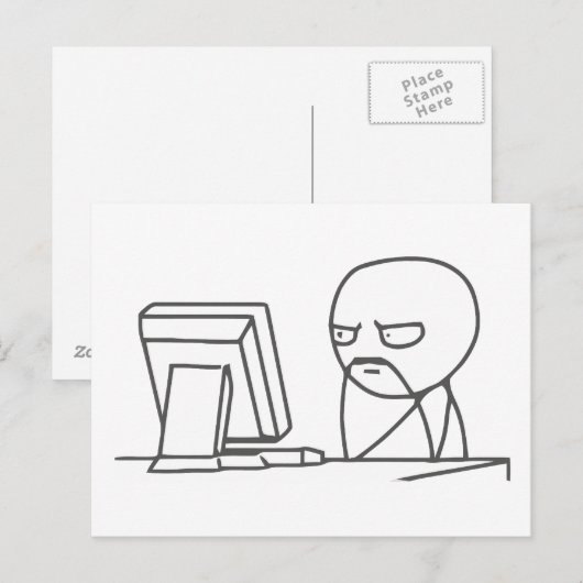 Computer Guy Meme  - Briefkaart (Voorkant / Achterkant)