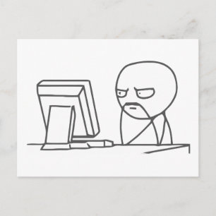 Computer Guy Meme  - Briefkaart