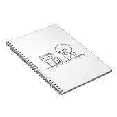 Computer Guy Meme ‏ - notebook Notitieboek (Rechterzijde)