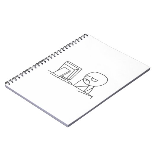 Computer Guy Meme ‏ - notebook Notitieboek (Linkerzijde)