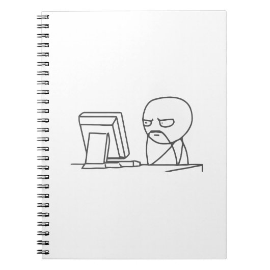 Computer Guy Meme ‏ - notebook Notitieboek (Voorkant)