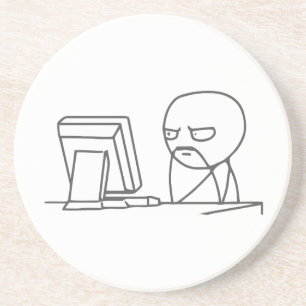 Computer Guy Meme - Premium Sandstone Onderzetter
