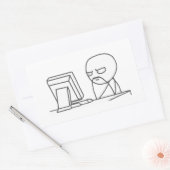 Computer Guy Meme - Rechthoek Stickers (Envelop)