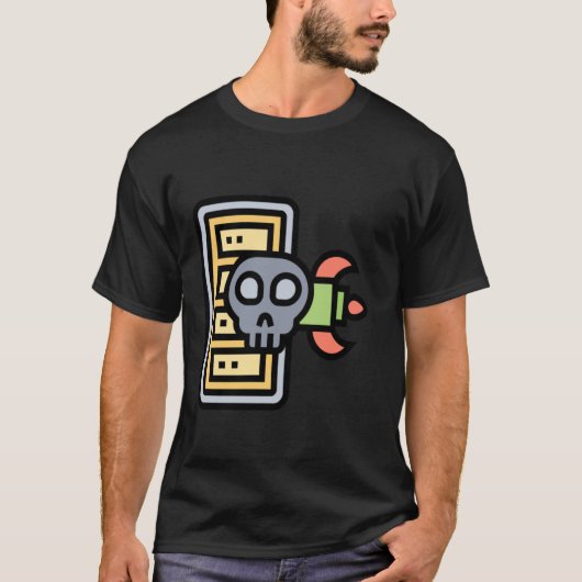 Computer Hacker Cyber Security Professional DDOS T-shirt (Voorkant)