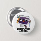 Computer Hacker Funny Technical Pun Ronde Button 5,7 Cm (Voorkant /achterkant)
