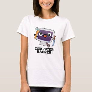 Computer Hacker Grappige Technologie Pun T-shirt