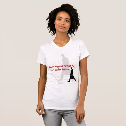 Computer-hackers T-shirt (Voorkant volledig)