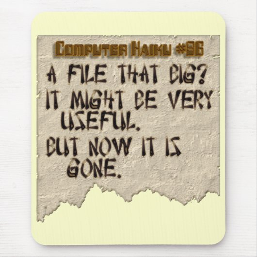 Computer Haiku #86 Muismat (Voorkant)